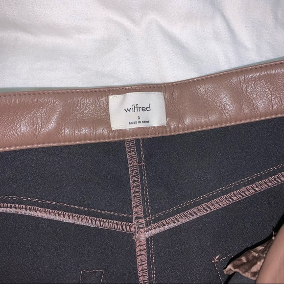 Aritzia Wilfred The Melina Pant Caramelized Walnut Size 0 Short - Picture 4 of 10